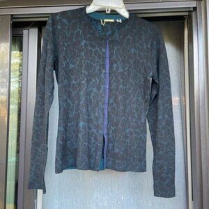 Elie Tahari Merino Wool Button Cardigan M
